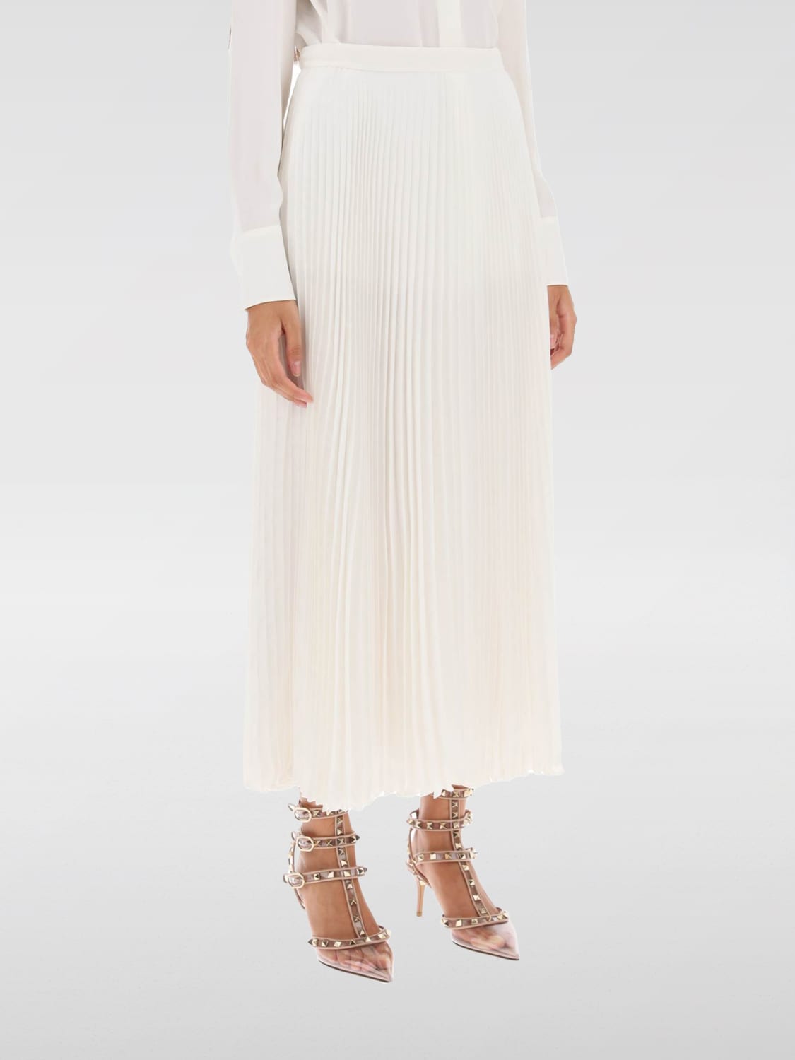 Giglio Gonna Valentino in seta plissettata Flash Sale