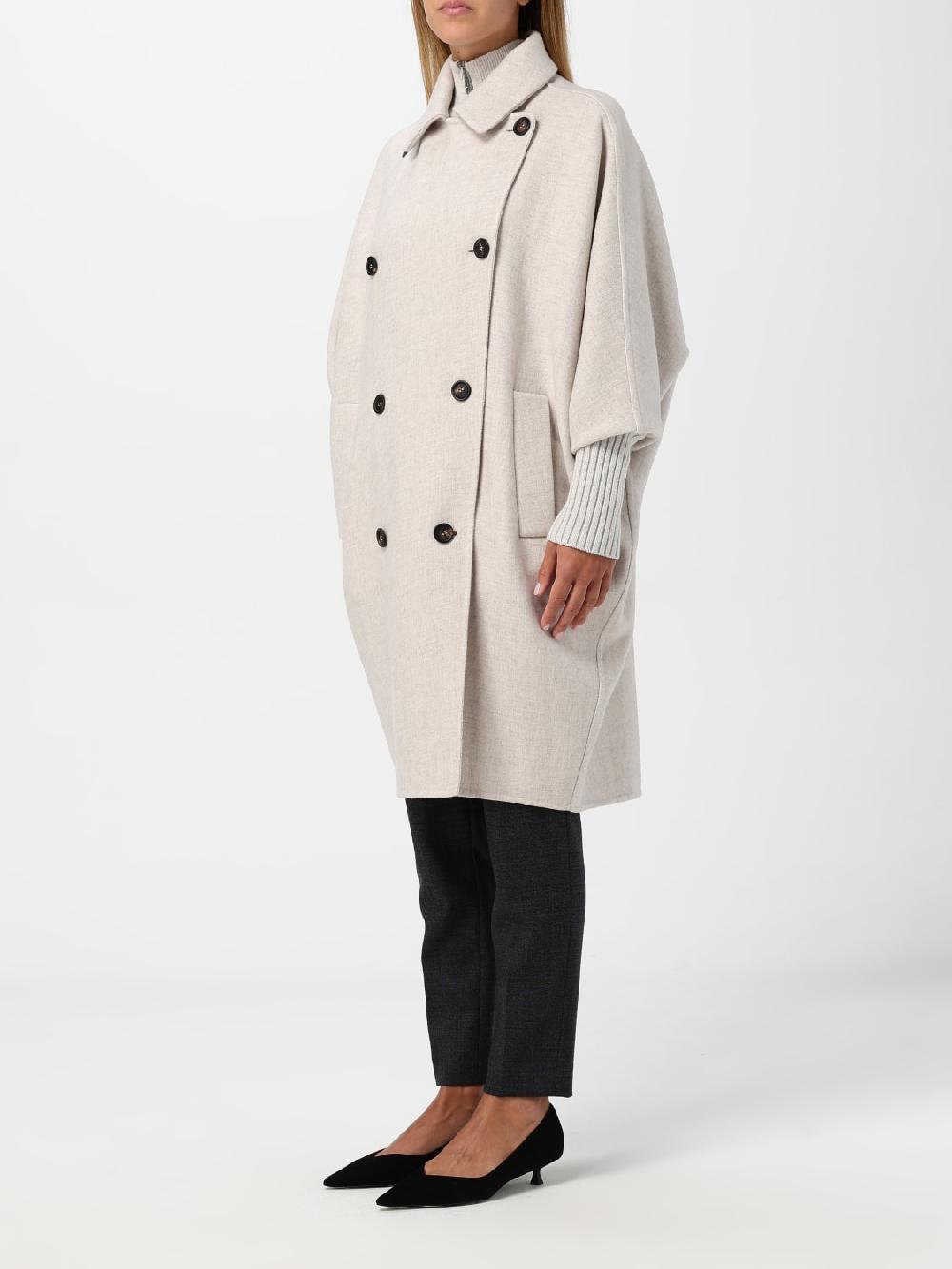 Giglio Cappotto a doppiopetto Brunello Cucinelli in cashmere Offerta natalizia