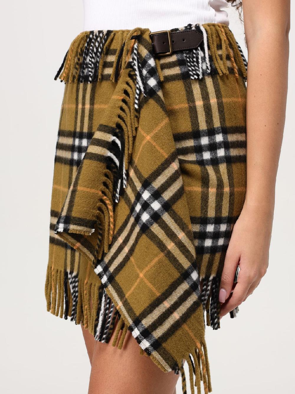 Giglio Gonna Burberry in lana check Offerta migliore