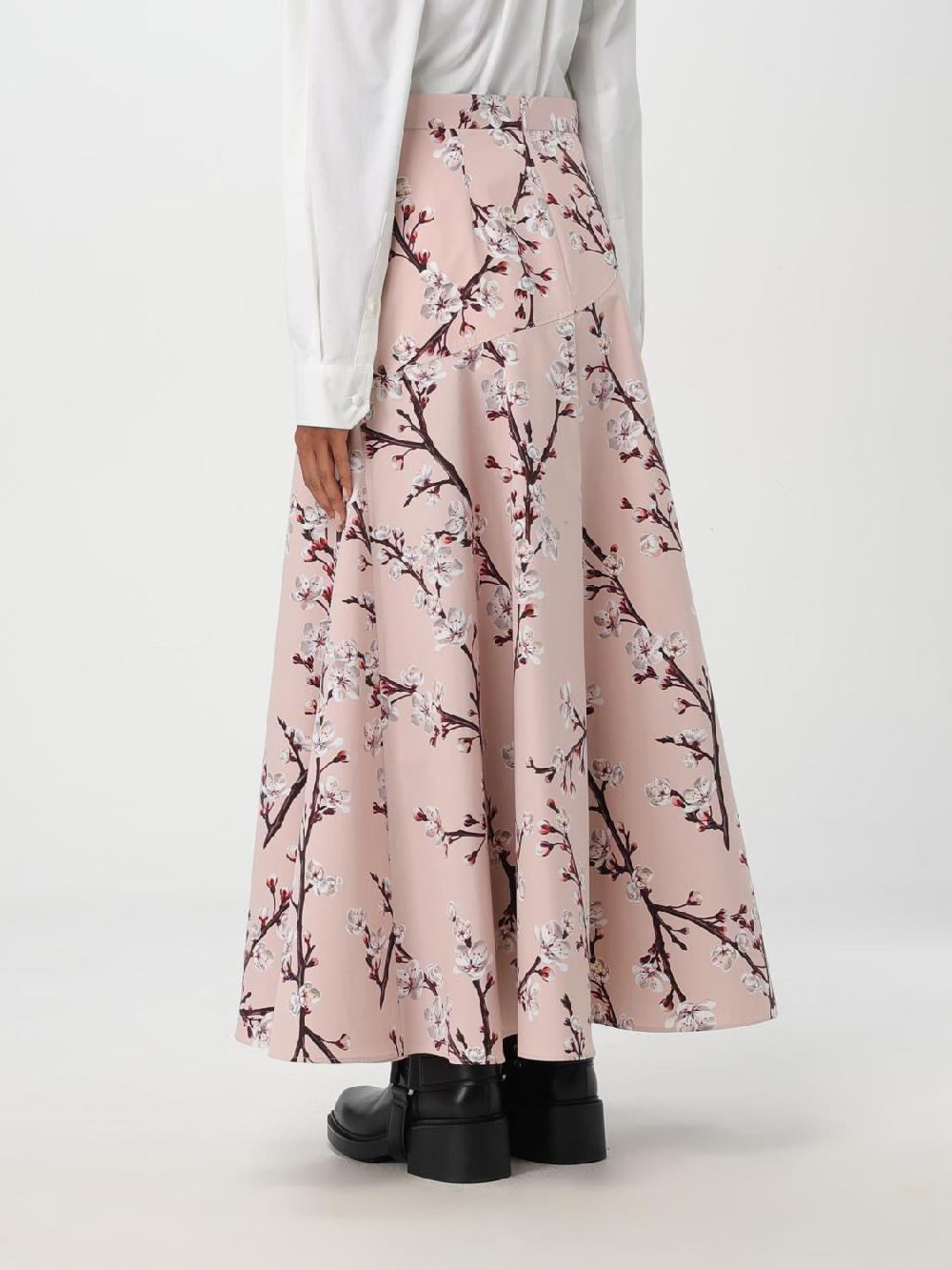 Giglio Gonna Alexander McQueen in cotone stampato Online Outlet