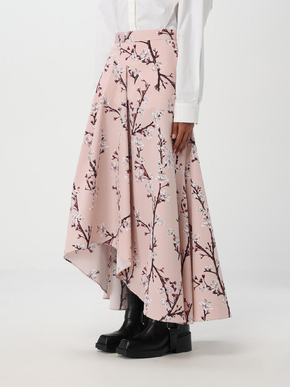 Giglio Gonna Alexander McQueen in cotone stampato Online Outlet