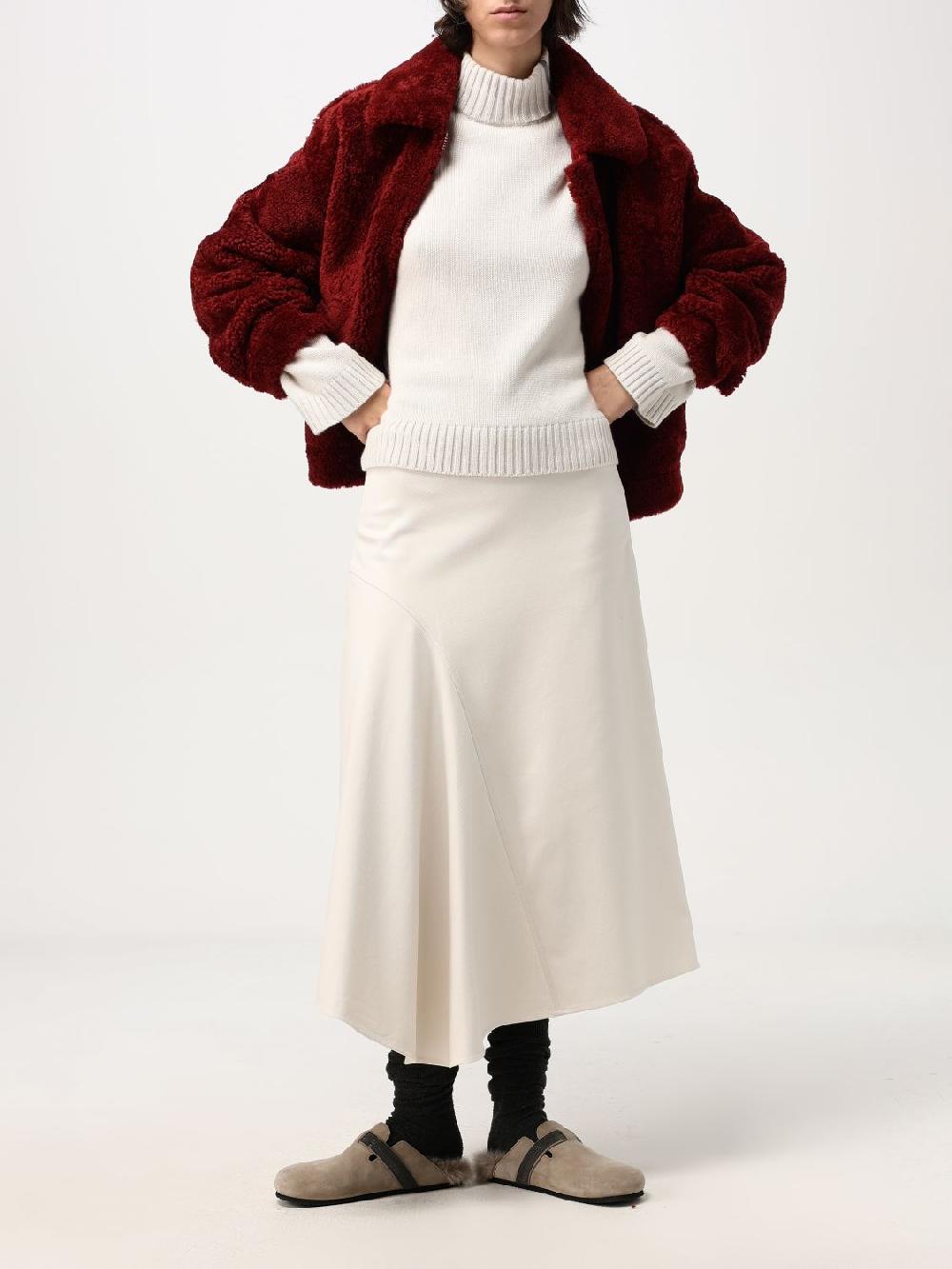 Giglio Gonna midi Brunello Cucinelli in cotone stretch Nuovi prodotti