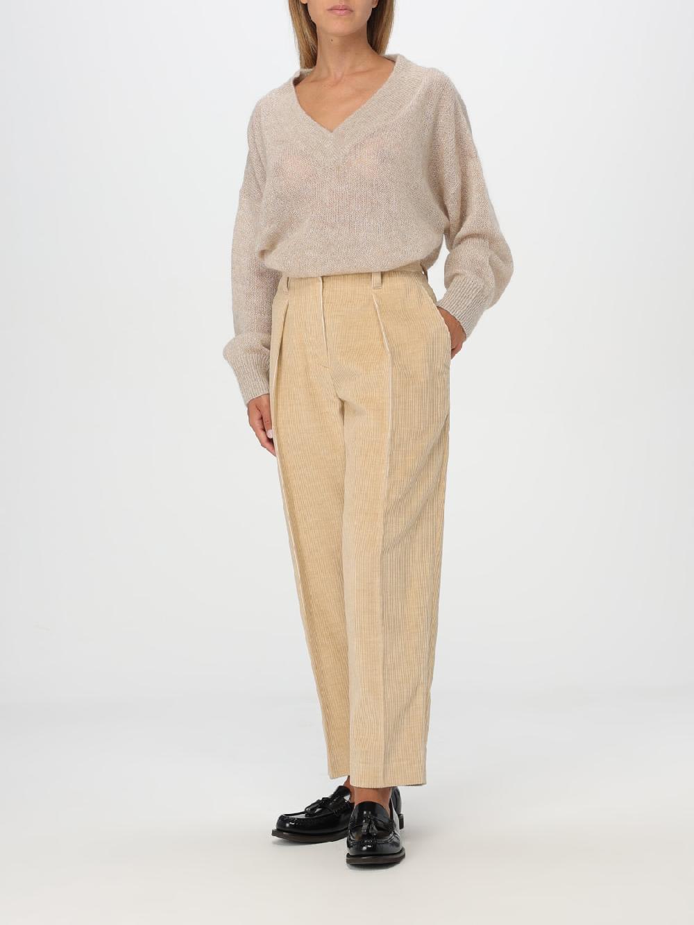 Giglio Pantalone in misto cotone Brunello Cucinelli Offerte giornaliere