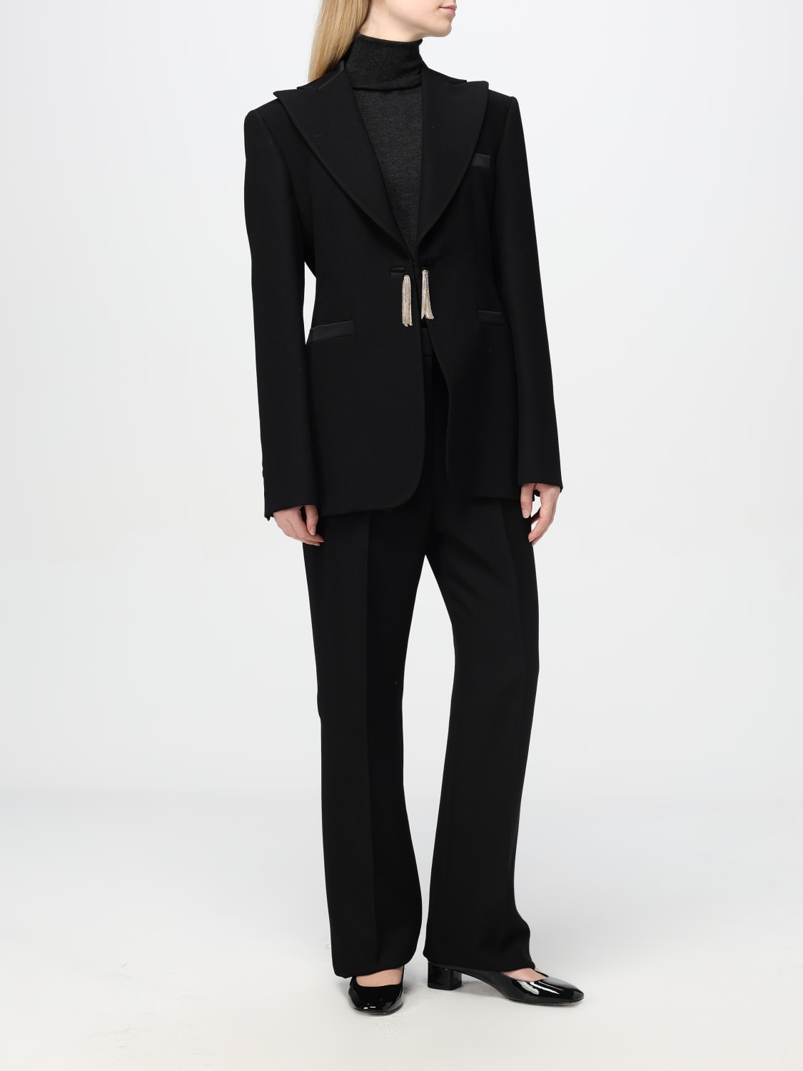 Giglio Pantalone Max Mara in crêpe Offerta speciale della fabbrica