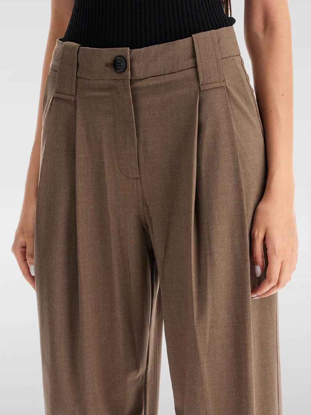 Giglio Pantalone Ganni in misto viscosa Fino al 55% di sconto