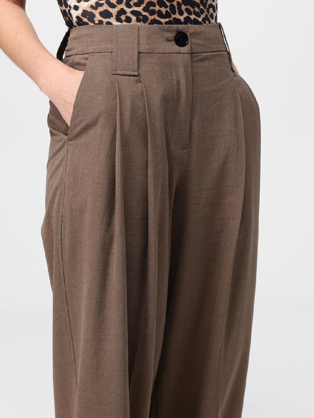 Giglio Pantalone Ganni in misto viscosa Fino al 55% di sconto