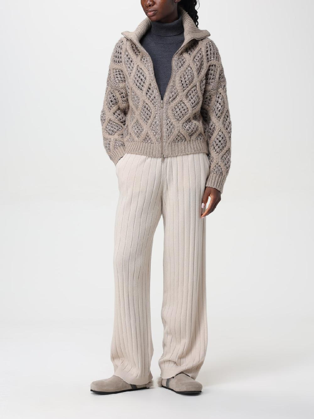 Giglio Pantalone Brunello Cucinelli in cashmere a coste 50% di sconto con spedizione gratuita