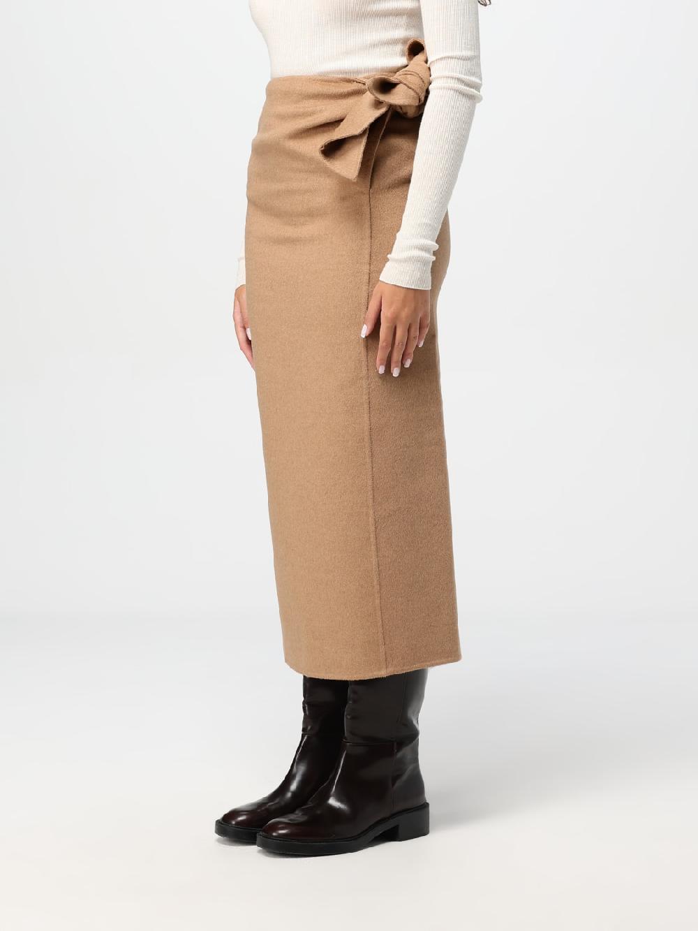 Giglio Gonna Max Mara in lana di cammello Limitato a 3 giorni