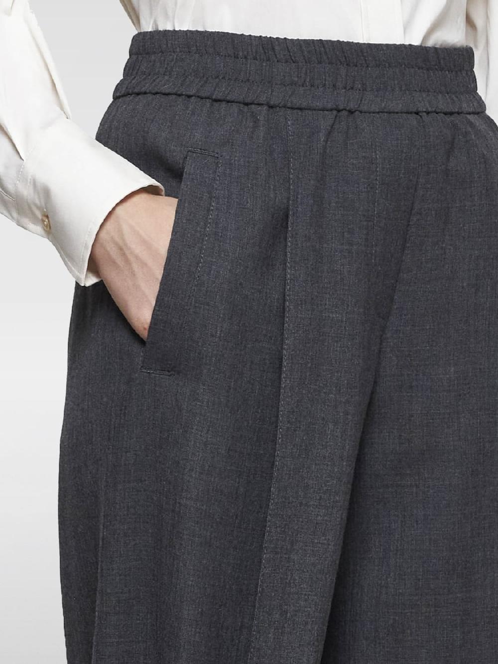 Giglio Pantalone ampio Brunello Cucinelli in lana Italy