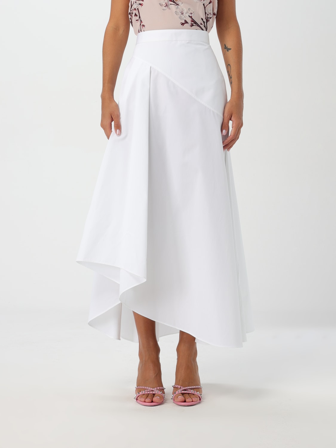 Giglio Gonna Alexander McQueen in cotone Nuovo