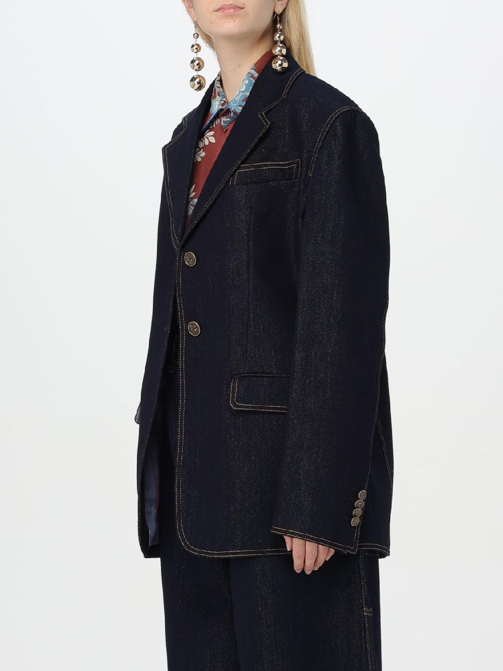 Giglio Giubbotto Etro in denim Qualità Garantita