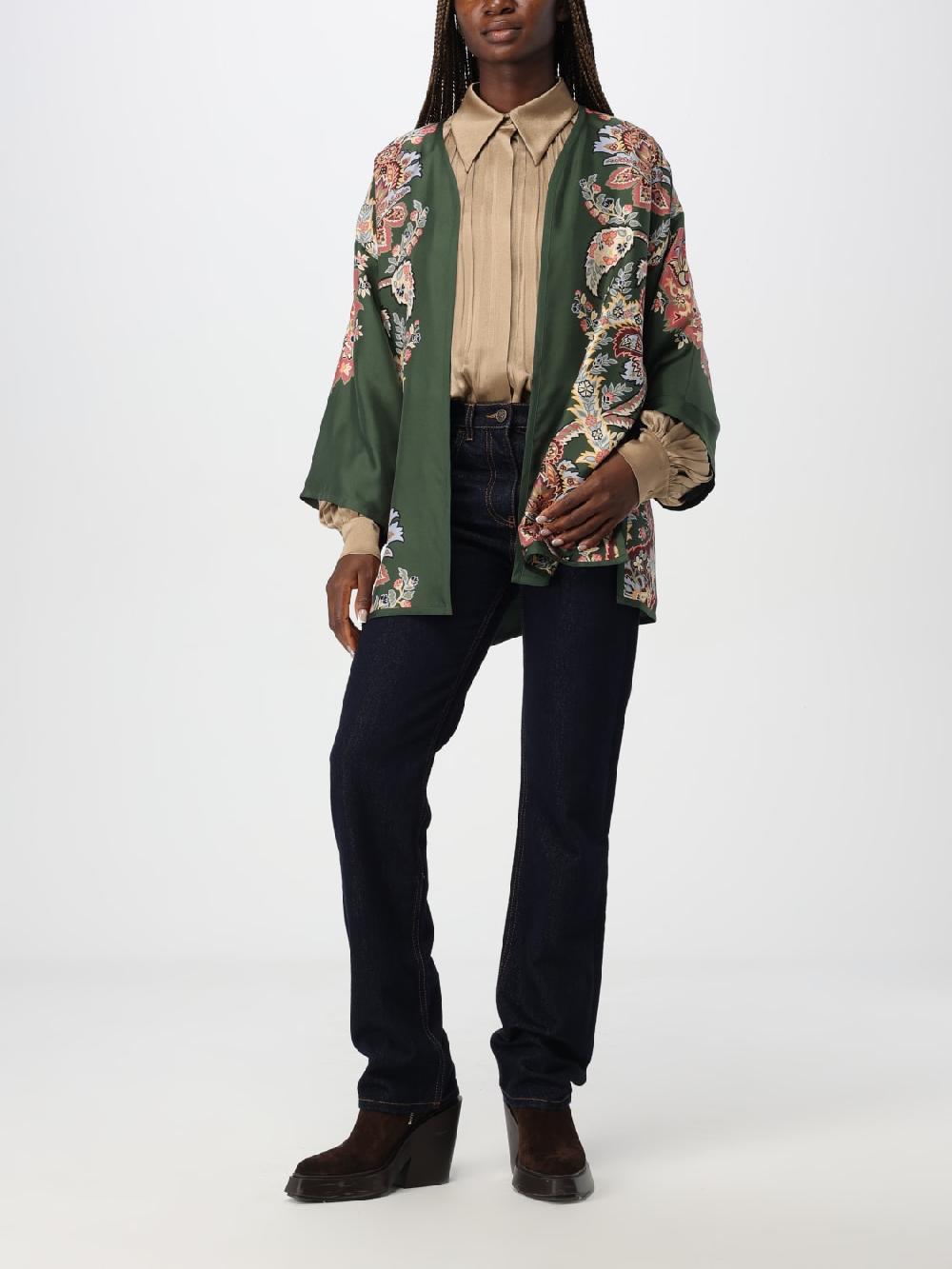 Giglio Kimono Etro in seta stampata Economico