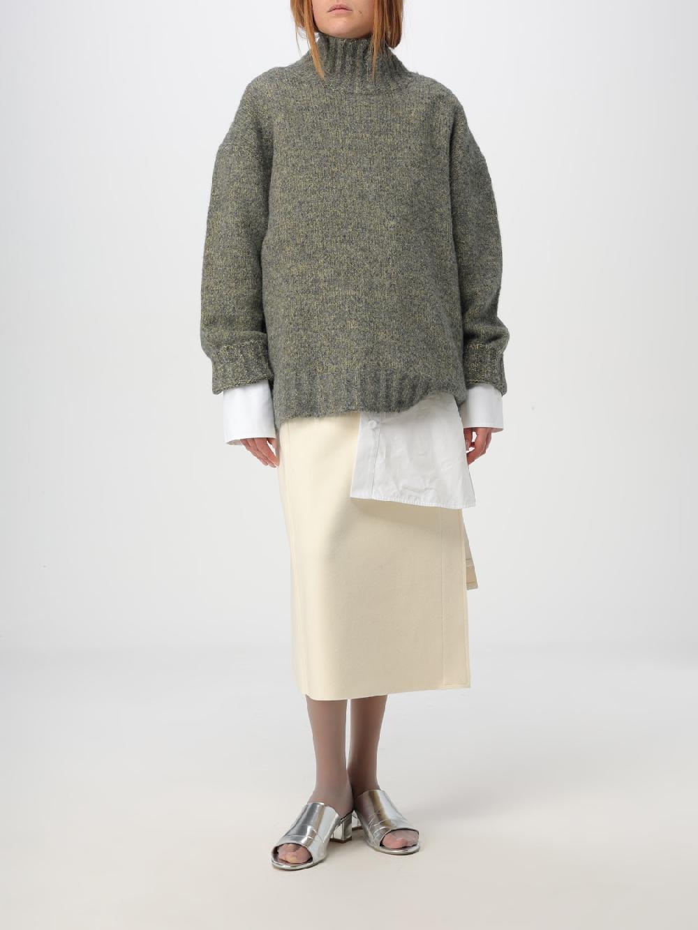 Giglio Gonna midi Jil Sander in misto lana Outlet