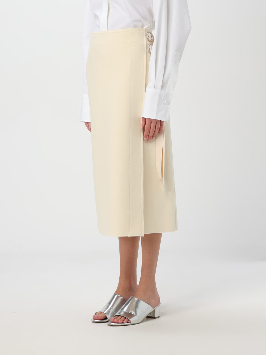 Giglio Gonna midi Jil Sander in misto lana Outlet