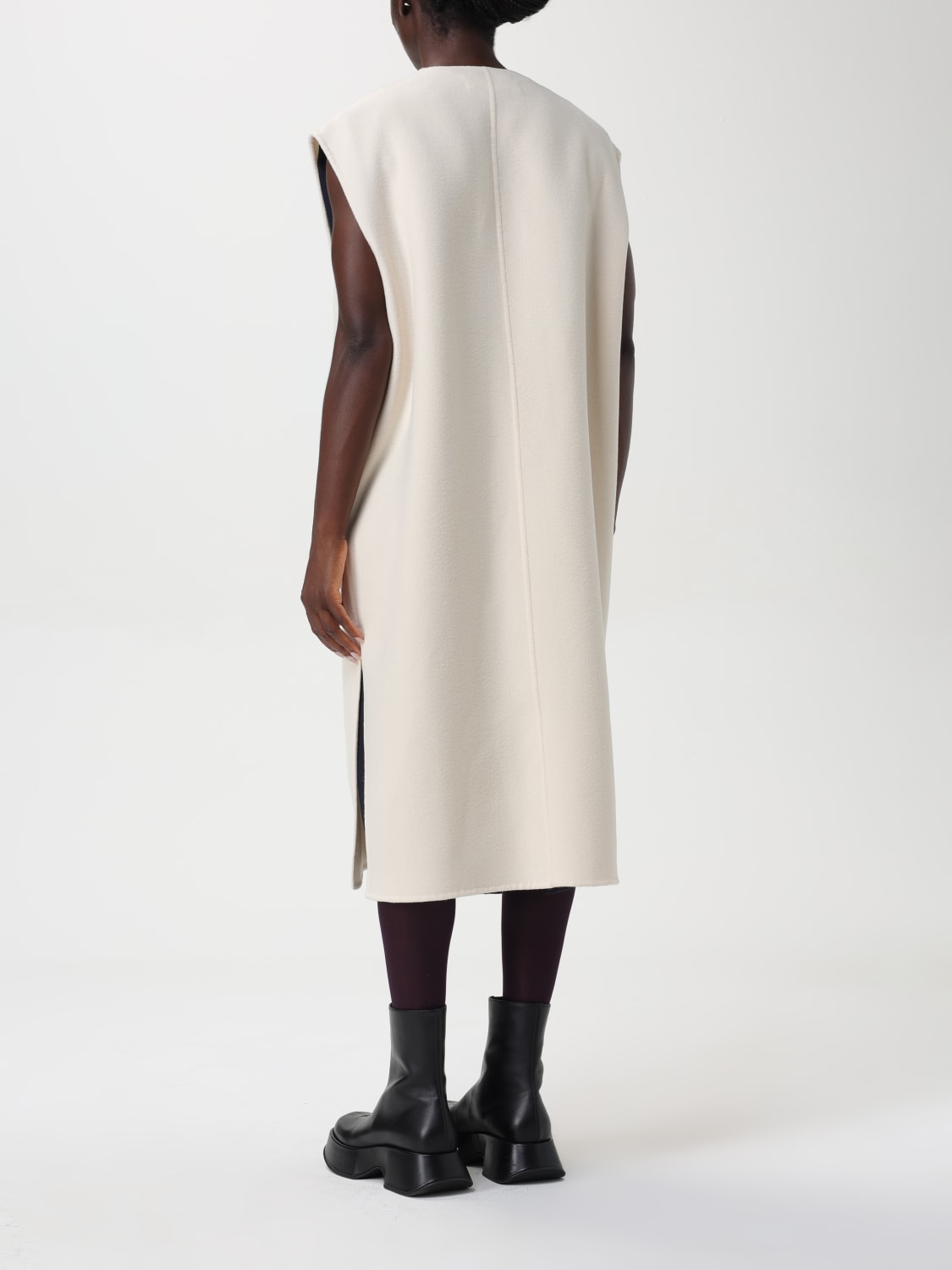 Giglio Cappotto smanicato con ricamo logo Marni In Vendita