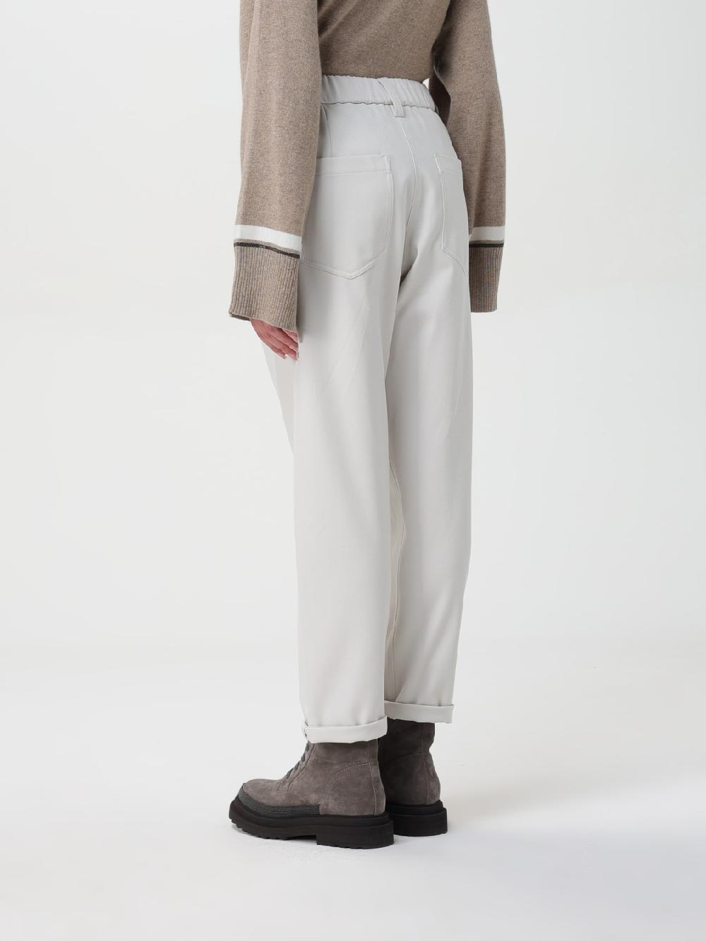Giglio Pantalone Brunello Cucinelli in cotone Saldi