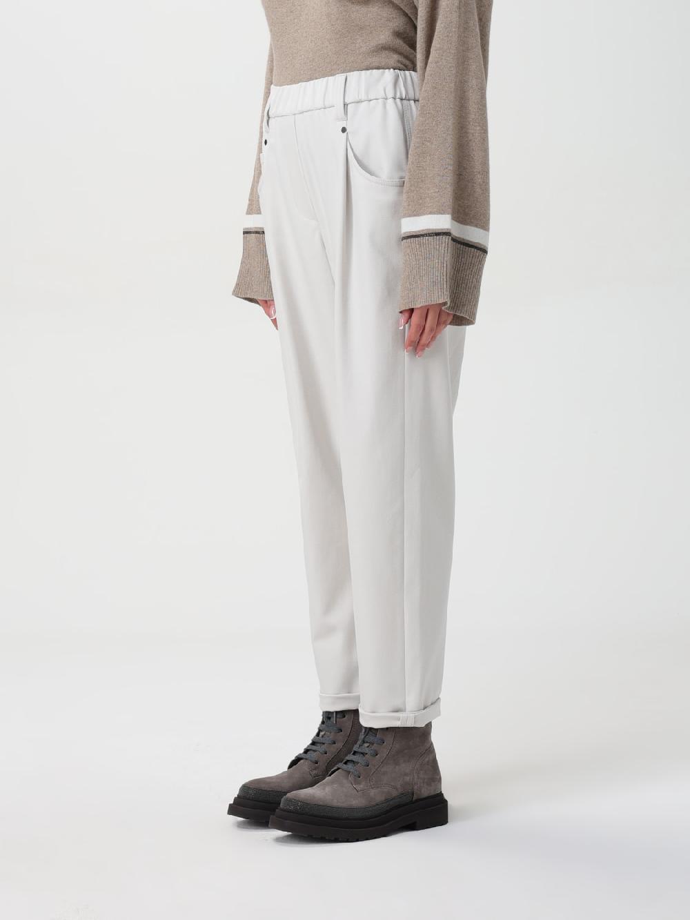 Giglio Pantalone Brunello Cucinelli in cotone Saldi