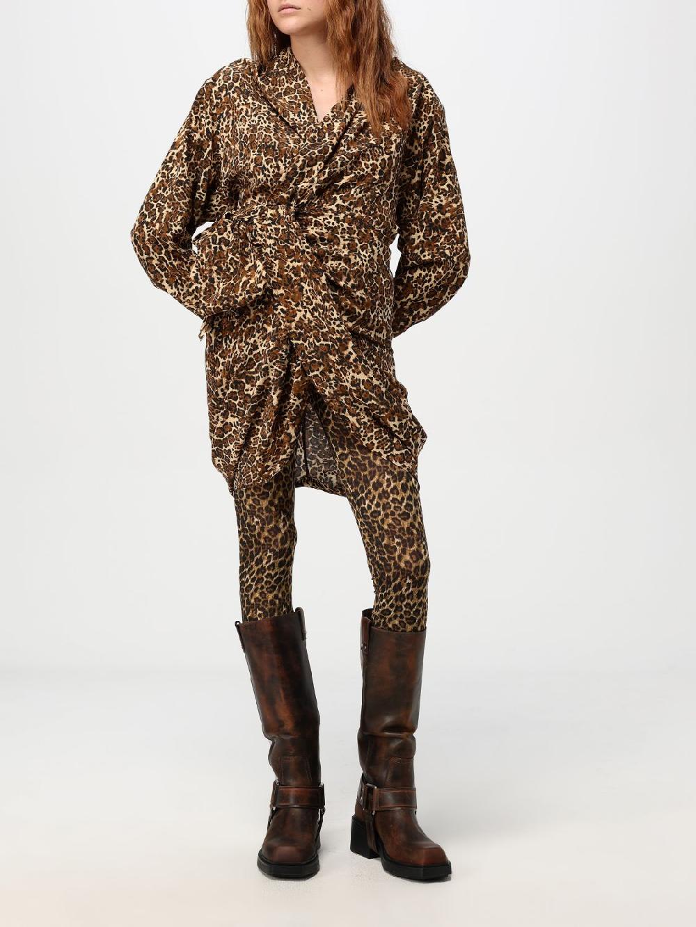 Giglio Abito Isabel Marant in seta animalier Flash Sale