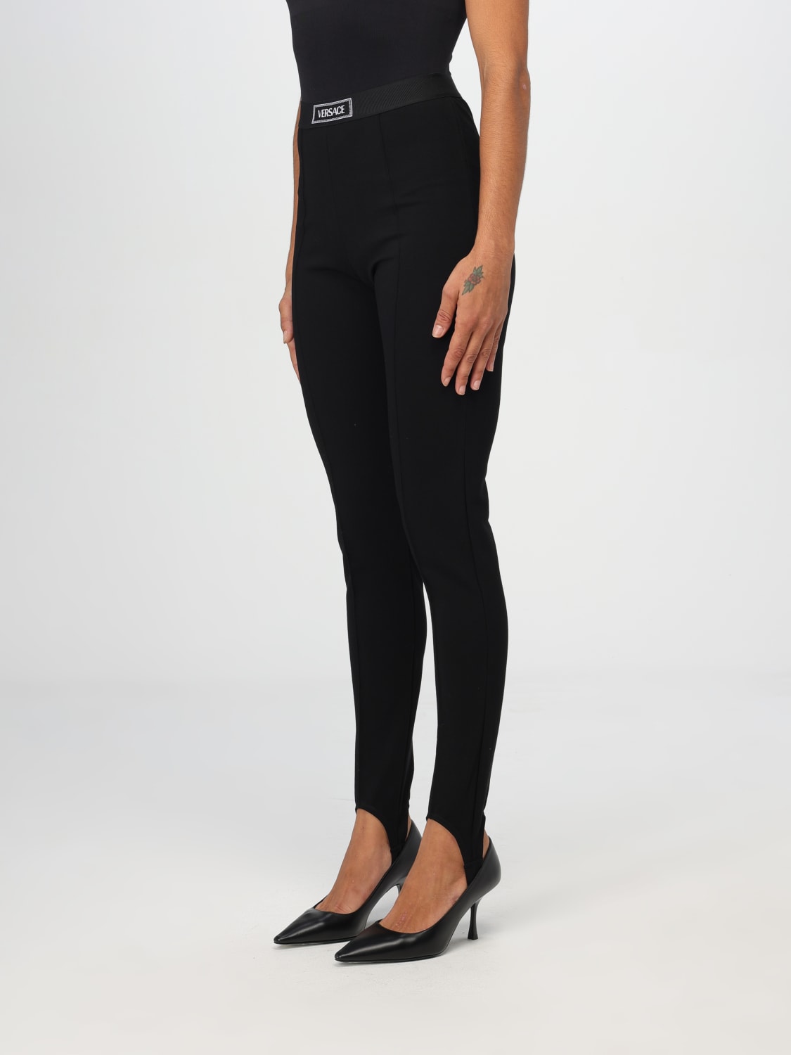 Giglio Leggings Versace in tessuto elasticizzato Latest fashion
