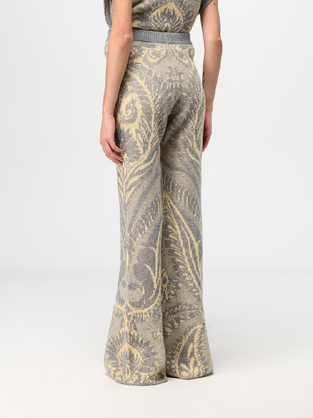 Giglio Pantalone Etro in lana jacquard Esporta salva