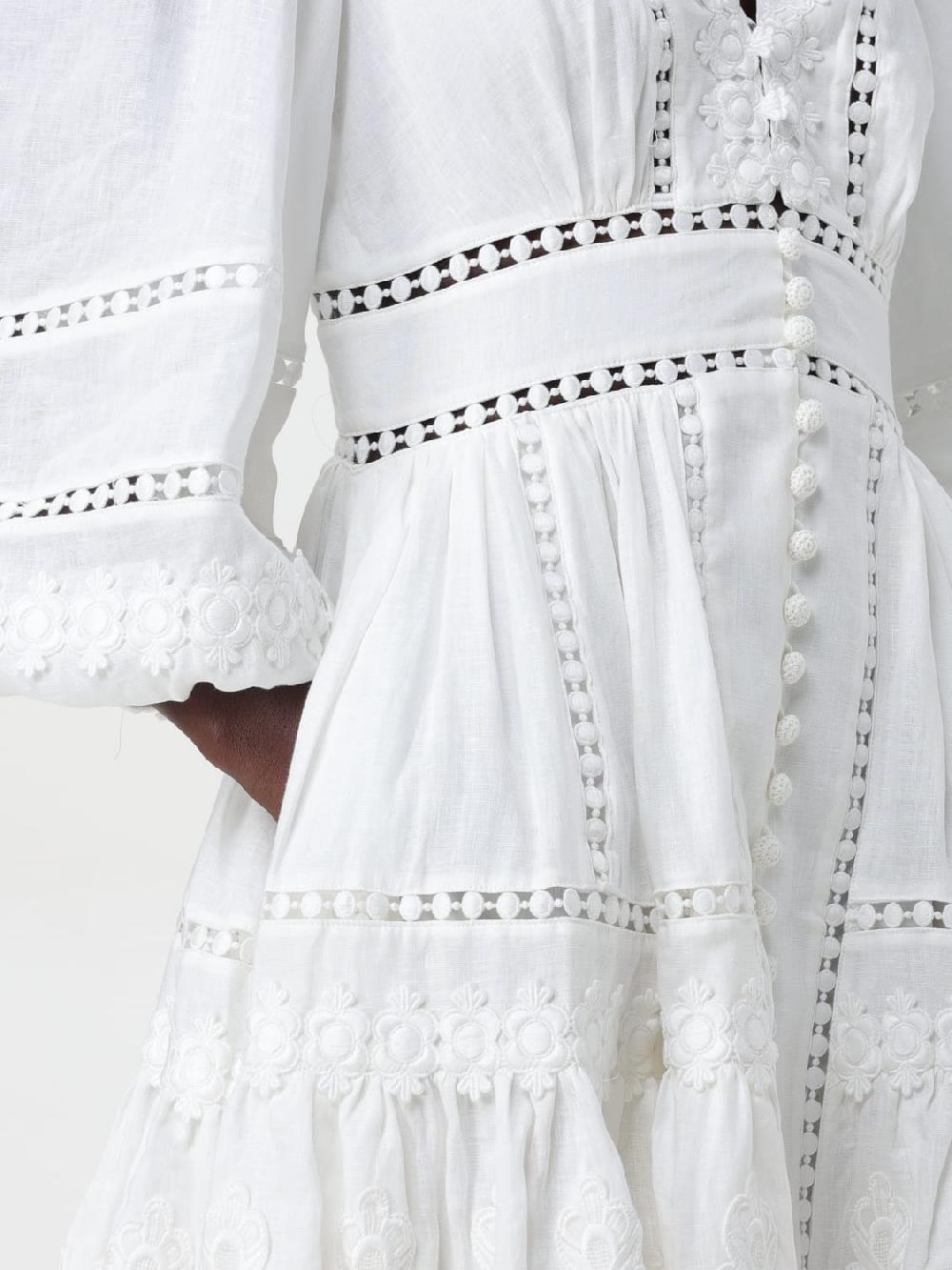Giglio Abito mini Zimmermann in lino Offerta